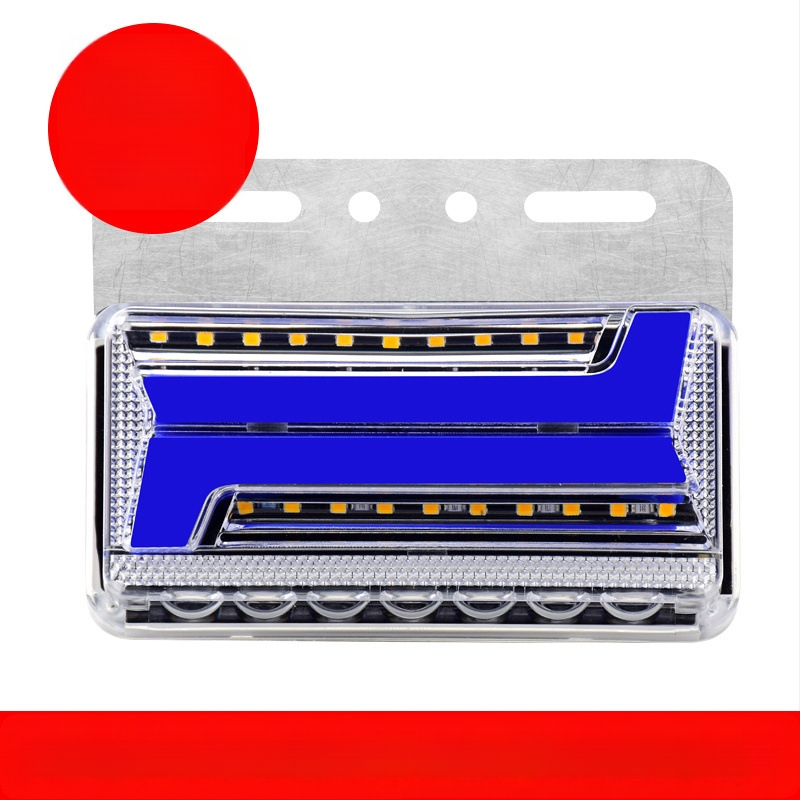 Krovininės LED šoninė šviesa, atspari vandeniui dvipusiai krašto šviesai, 24V, posūkio signalas