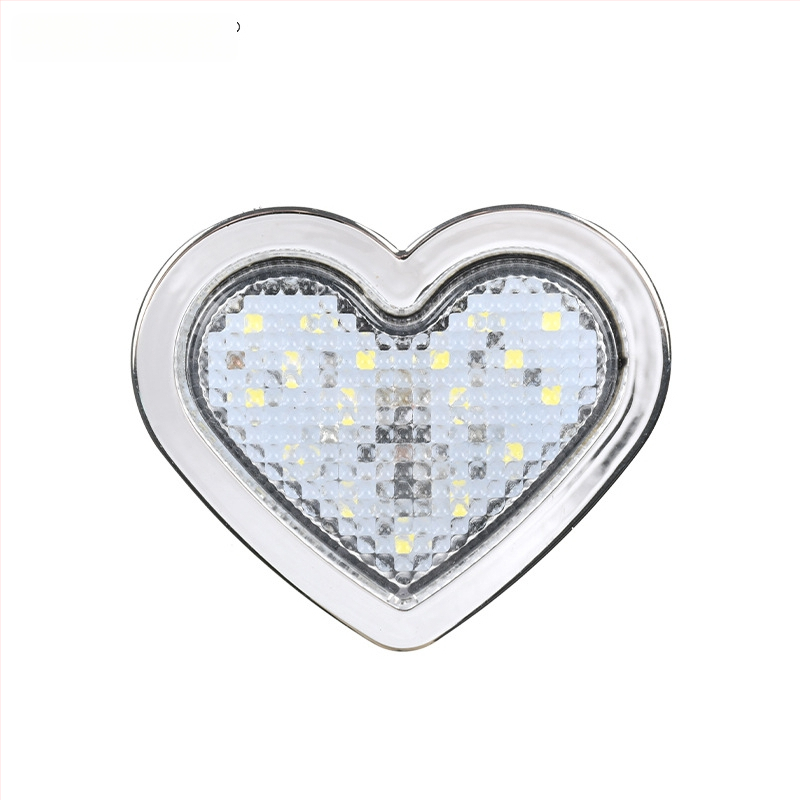 Širdies formos 24 LED kontūro šviesa krovininiams automobiliams, 12/24V, IP60, 0.5W, 3000 lm