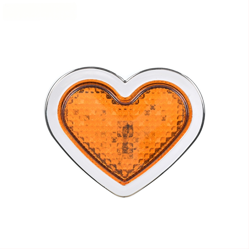 Širdies formos 24 LED kontūro šviesa krovininiams automobiliams, 12/24V, IP60, 0.5W, 3000 lm