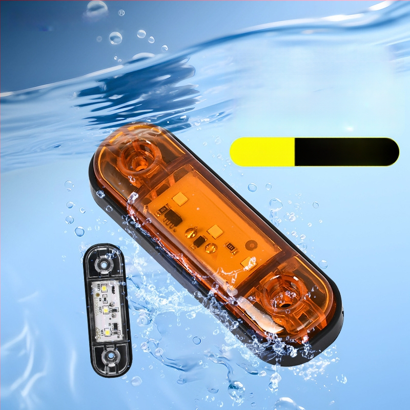 3-LED šoninis žibintas sunkvežimiui, 10-24V, 5W, 3000 lm, IP60, 50 000 h