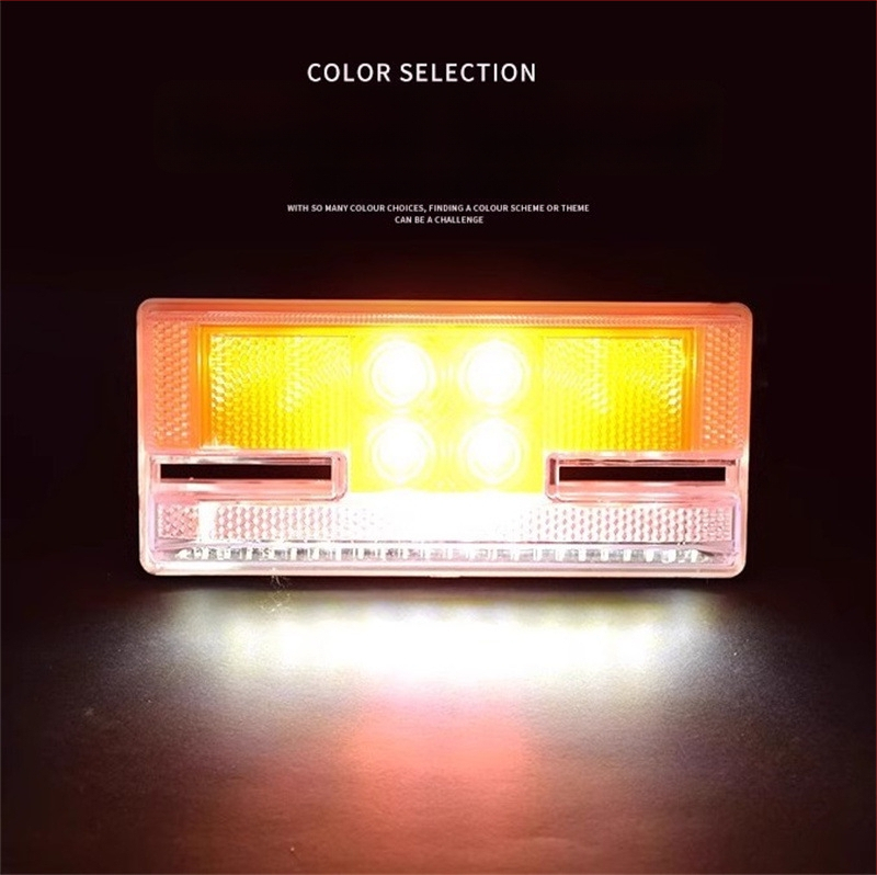 LED šoninė šviesa dideliems sunkvežimiams – 24V, atsparus vandeniui, LED šviesos šaltinis, daugiafunkcinė, tinkama sunkvežimiams ir puspriekabėms