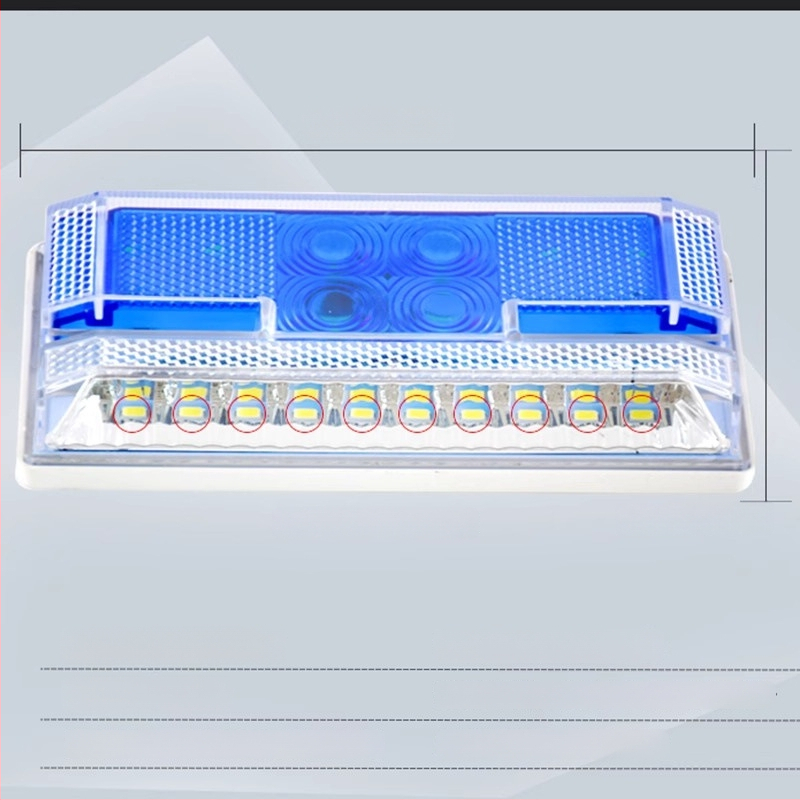 LED šoninė šviesa dideliems sunkvežimiams – 24V, atsparus vandeniui, LED šviesos šaltinis, daugiafunkcinė, tinkama sunkvežimiams ir puspriekabėms
