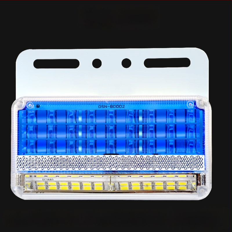 LED šoninė šviesa sunkvežimiams, 24V, IP67 atspari vandeniui, tarnavimo laikas 50000 val., modelis: Double row floor edge light