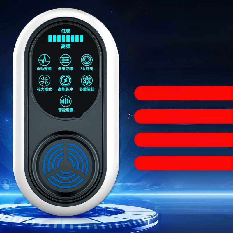 Beltéri ultrahangos szúnyogriasztó és rovarölő készülék, újratölthető, 220V, dobozos csomagolásban