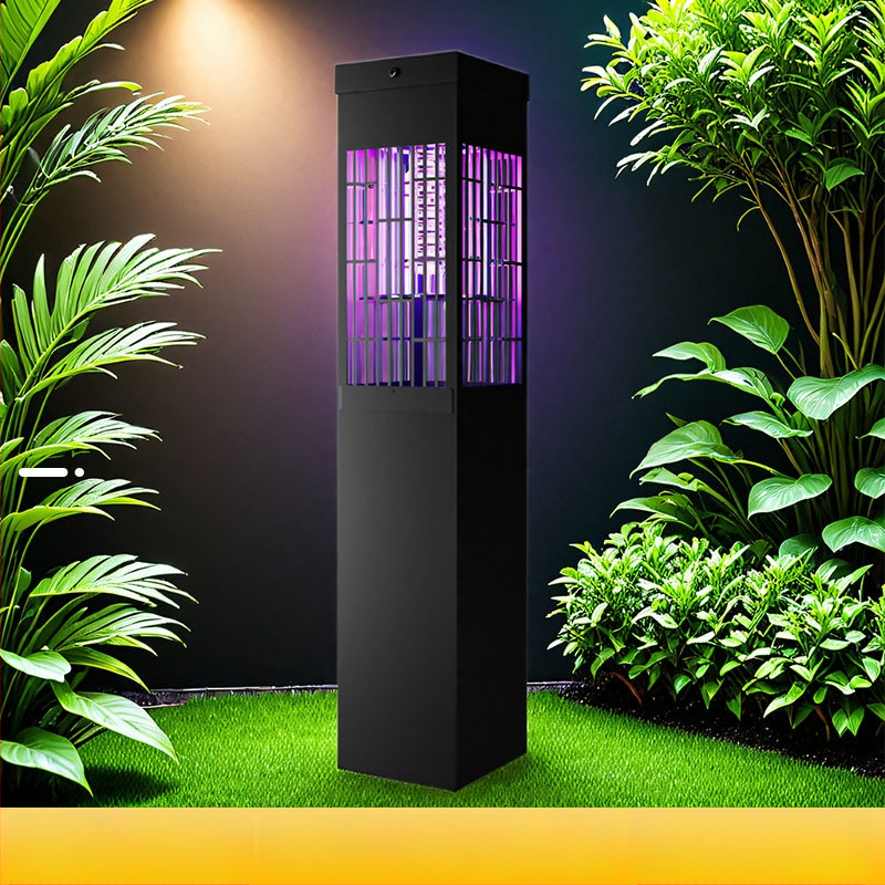 Kültéri szúnyogölő lámpa elektromos sokk módszerrel, vízálló, dugóval csatlakozik a hálózatra, UV fény csali, 50–100 m² lefedettség, 1500 mAh-nál nagyobb akkumulátor, akkumulátor élettartam 1–7 nap