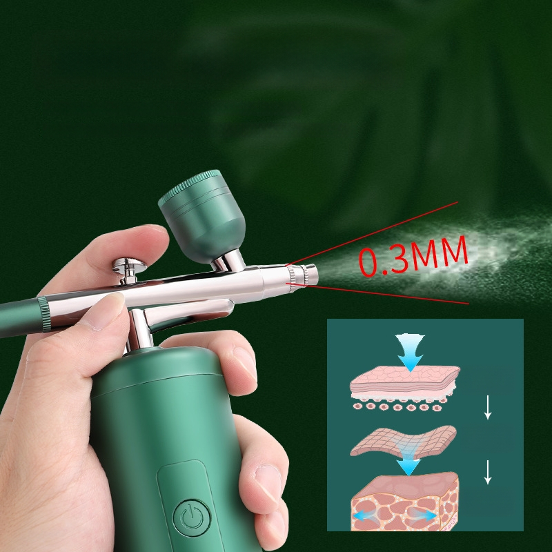 Mājas oksigēna infūzijas iekārta ar nano miglu, pārnēsājama, iebūvēta baterija, auksts izsmidzinājums, 1. ātrums, pārklājuma finišs; miglas laiks 61–120 s.