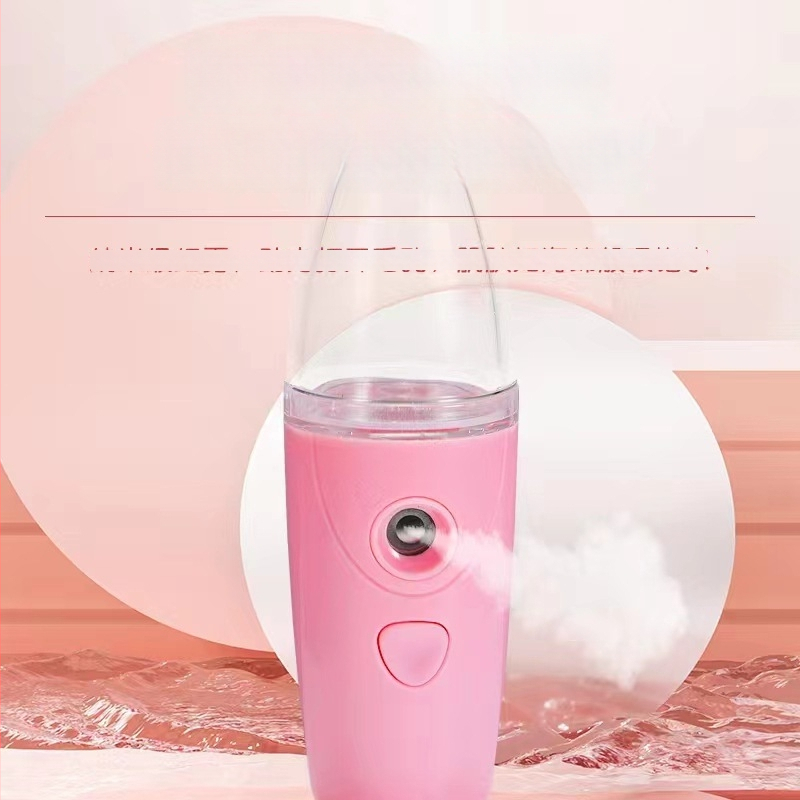 Nano pihustaja näole niisutamiseks, külm udu pihusti, kaasaskantav niisutaja USB laadimisega, 1. kiirus, udu kestus kuni 10 sekundit, tööaeg 1–3 tundi, sisseehitatud aku 100–300 mAh