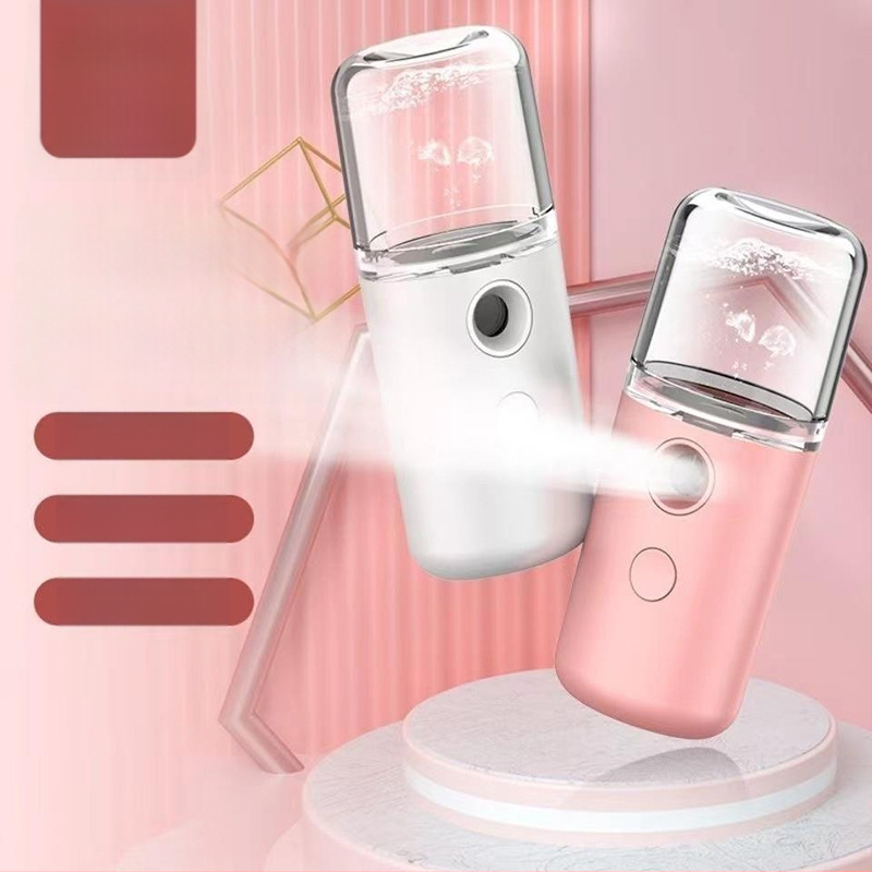 Nešiojamas nano purškimo veido drėkinimo įrenginys veidui su įmontuota 4000–6000 mAh baterija, šaltas purškimas, vieno greičio režimas, rūko laikas iki 10 sekundžių, baterijos tarnavimo laikas virš 12 valandų