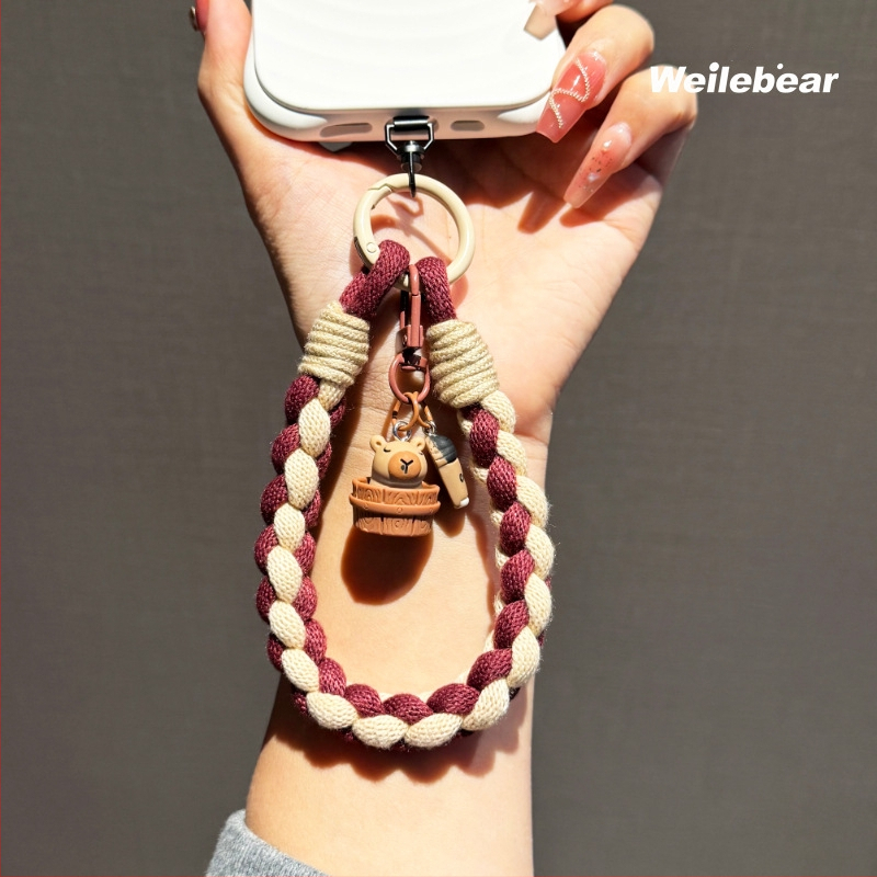 Capybara telefono kaklaraištis – megztas medvilnės siūlas; Medžiaga: Plastikas; Forma: Moterims; Tipas: Telefono dėžutė; Importuotas: Ne