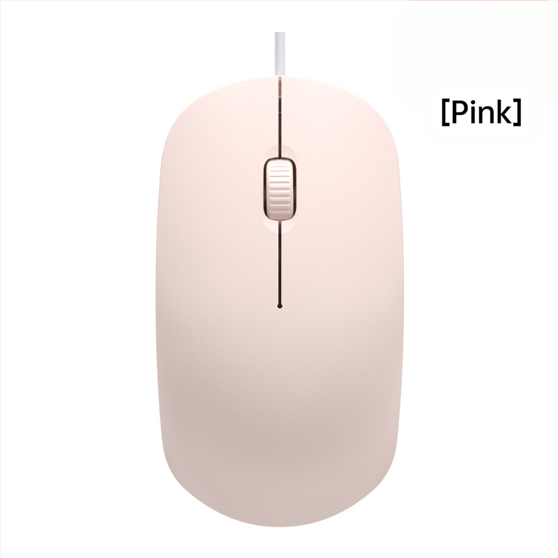Žični optički miš s tihim radom, USB, kompatibilan s prijenosnicima i stolnim računalima, 1600 DPI, 3 tipke, dimenzije 110 × 60 × 26 mm