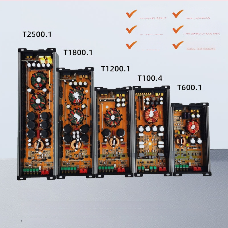 Amplificator auto 4 canale, 2000W, alimentare 12V, carcasă din aluminiu