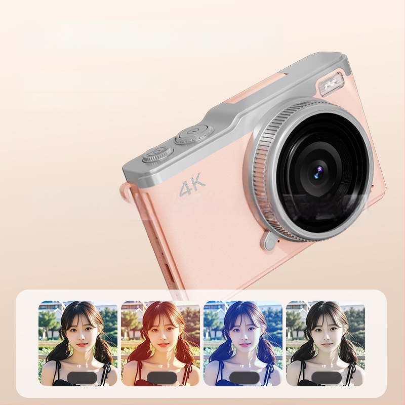 DELANDA D72 безогледална камера — 64 MP сензор, 2,4\" LCD екран, електронна стабилизация на изображението, фиксиран обектив, изцяло ръчно управление