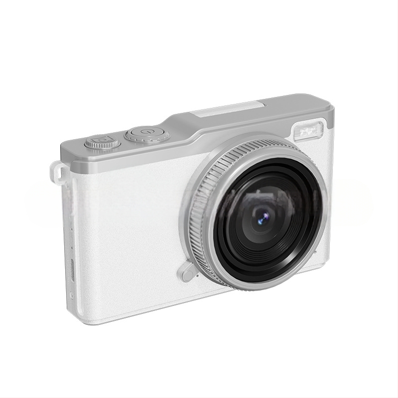 DELANDA D72 безогледална камера — 64 MP сензор, 2,4\" LCD екран, електронна стабилизация на изображението, фиксиран обектив, изцяло ръчно управление