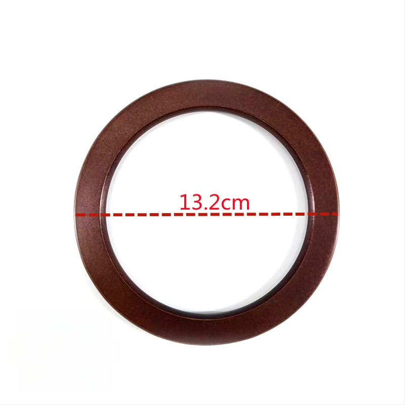 Στρογγυλή ξύλινη τσάντα με υφαντή υφή και χερούλι κορυφής, άνοιξη 2022