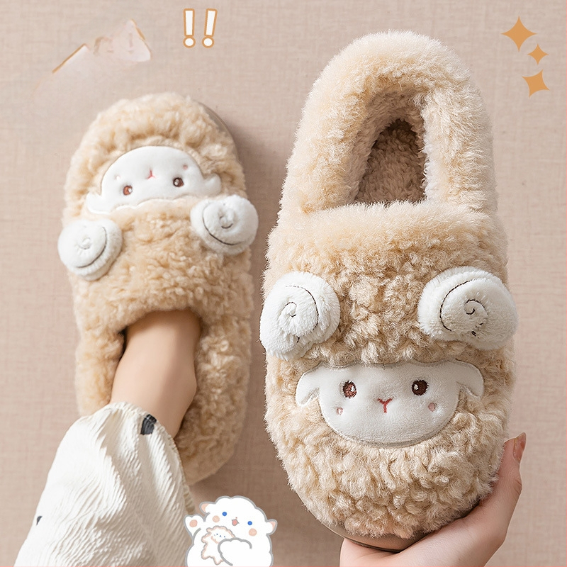 Унисекс зимни чехли с връх от замш, пухена подплата, EVA подметка, антихлъзгаща подметка, височина на тока около 3.5 cm