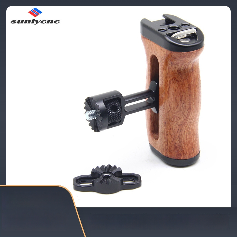 SLR fotoaparato medinė rankena – aliuminio lydinys, 1/4 sriegis, Rosewood akcentas