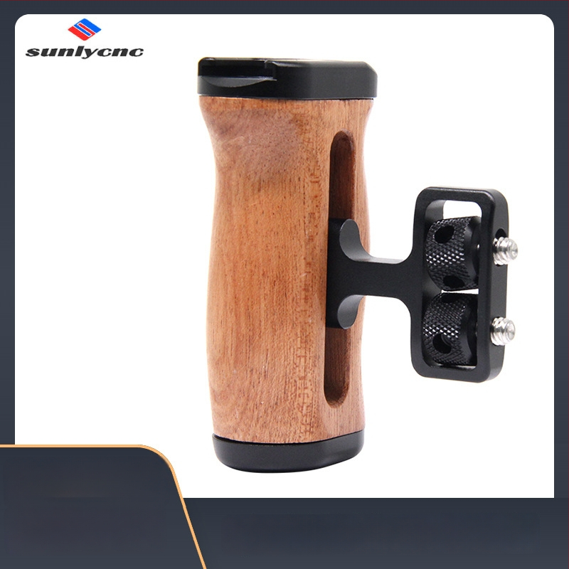 SLR fotoaparato medinė rankena – aliuminio lydinys, 1/4 sriegis, Rosewood akcentas