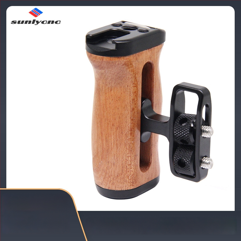 SLR fotoaparato medinė rankena – aliuminio lydinys, 1/4 sriegis, Rosewood akcentas