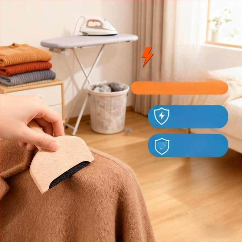 Îndepățător de scame pentru pulovere din lână — pieptene pentru cașmir, perie electrică de curățare, îndepărtător de păr pentru animale (Material: Lemn; Brand: Friendly; Stil: Modern simplu; Categorie: Role de păr, îndepărtare scame)