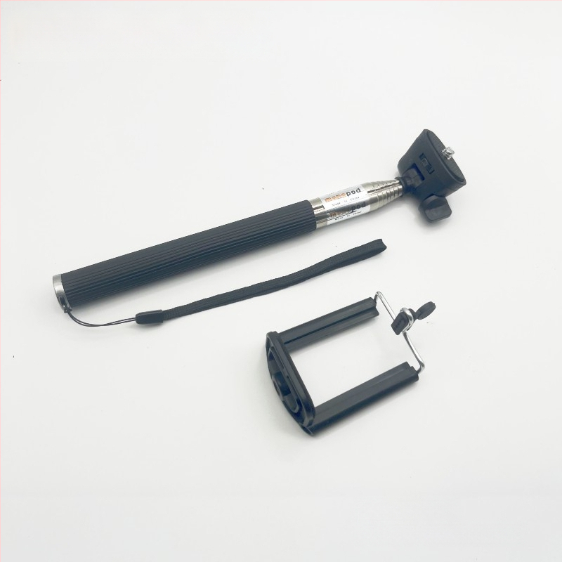 Selfie stick telescopic din oțel inoxidabil cu 7 secțiuni pentru GoPro și camere de acțiune; suportă până la 2 kg