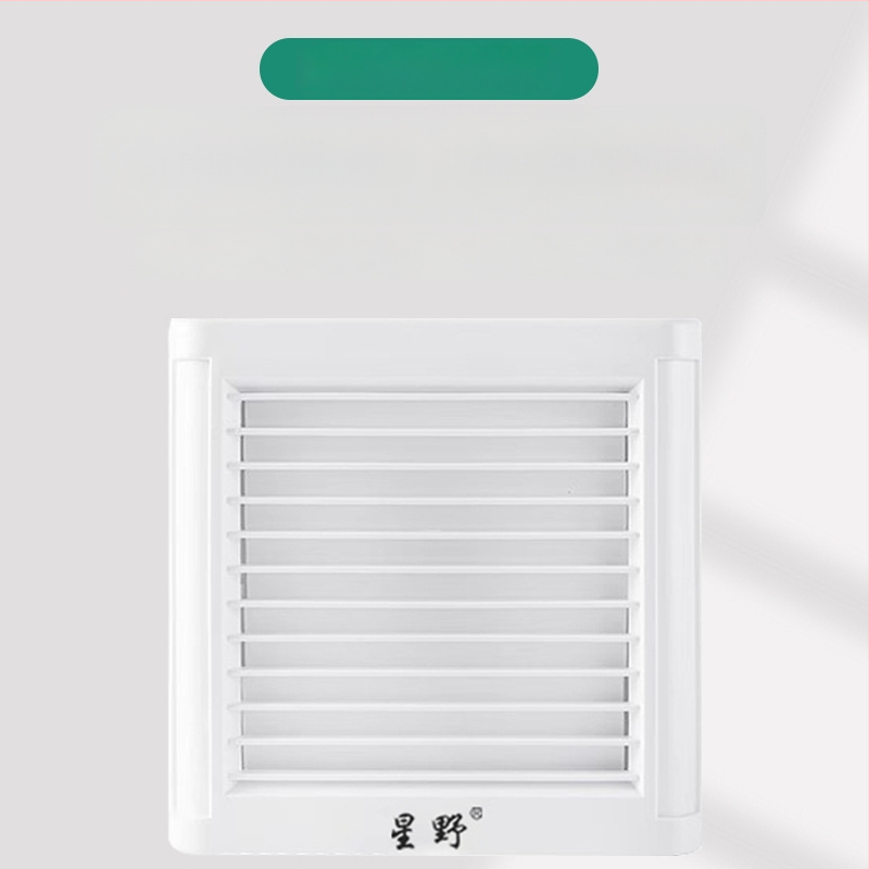 Fürdőszobai ventilátor elülső redőnyös, üvegablak stílus, 220 V, 15/18/25 W, mechanikus működtetés