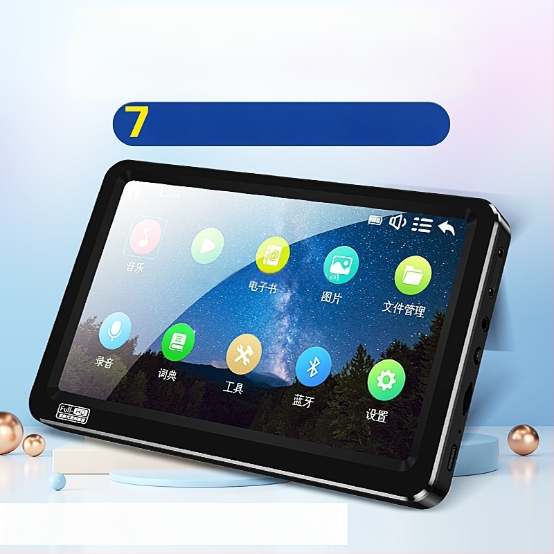Prijenosni MP5 player s Bluetoothom, full‑screen MP4/MP3 player, podrška USB disku, za učenike