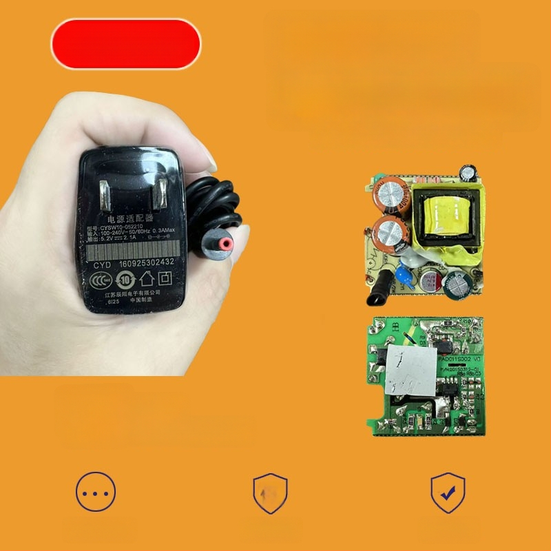 Magic Box strāvas adapters 5.2V 2.1A – modelis CYSW10-052210, Ieeja 100-240V, Izeja 5.2V