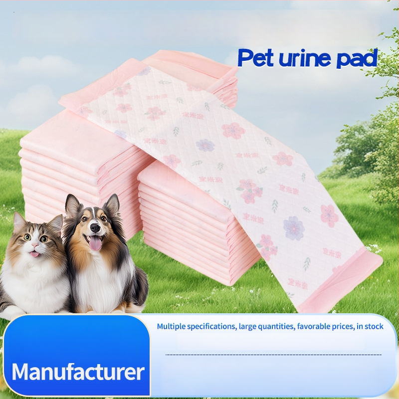 Pad de urină pentru animale de companie Sakura – Deodorant, absorbant, impermeabil pentru câini (țesătură nețesută; pulpă puf; rășină absorbantă; folie PE inferioară etanșă; hârtie absorbantă)