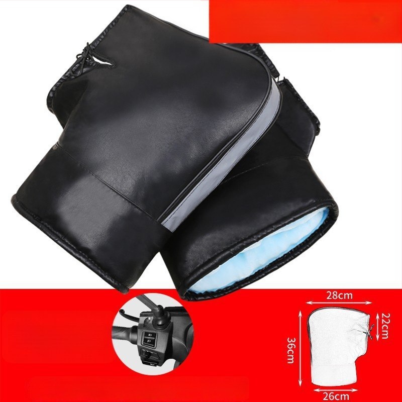 Κάλυμμα τιμονιού για χειμώνα, προστασία από τον άνεμο, συμβατό με τα τιμόνια ηλεκτρικού σκούτερ, τρίκυκλου και ηλεκτρικού ποδηλάτου