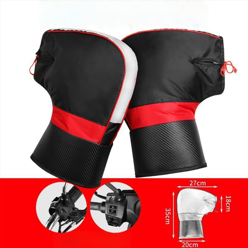 Κάλυμμα τιμονιού για χειμώνα, προστασία από τον άνεμο, συμβατό με τα τιμόνια ηλεκτρικού σκούτερ, τρίκυκλου και ηλεκτρικού ποδηλάτου