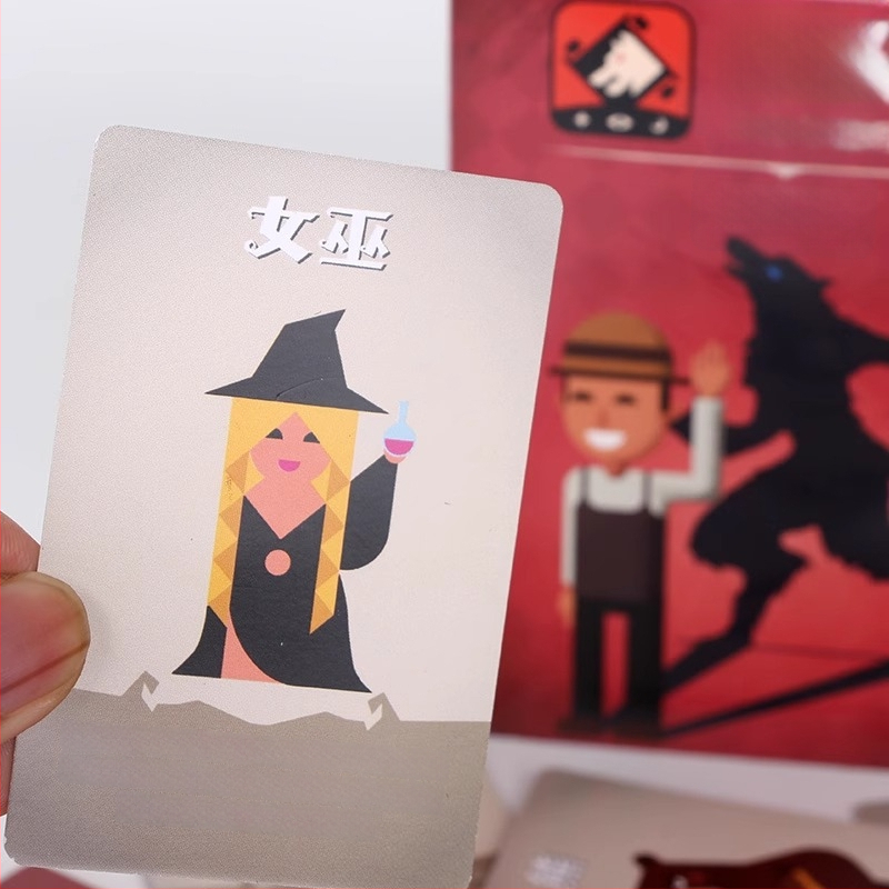 Werewolf Card Game – Семейна и парти версия, Карти за пъзел и умствен тренинг, Настолна игра с карти, 2025 пълен комплект