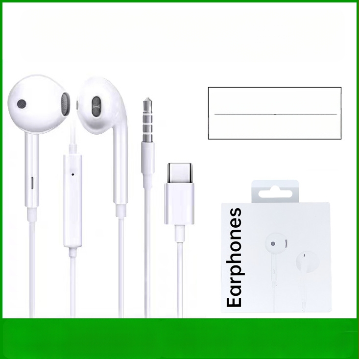 MH135 in-ear austiņas ar TYPE-C savienojumu, saderīgas ar OPPO R17/R15, kustīgā spole