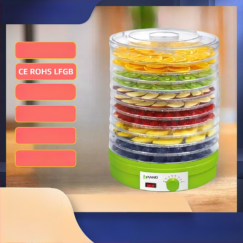 Дехидратор за плодове SX770-12, 12 слоя, 110–240V, 400W, 50/60Hz, Kudi