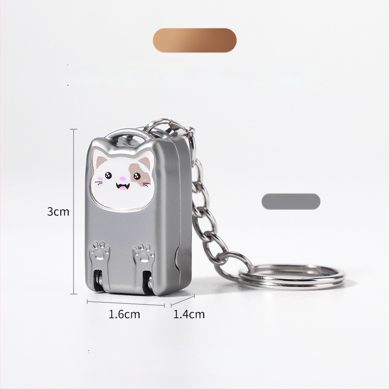 Мини сгъваем нокторезач от неръждаема стомана, портативен