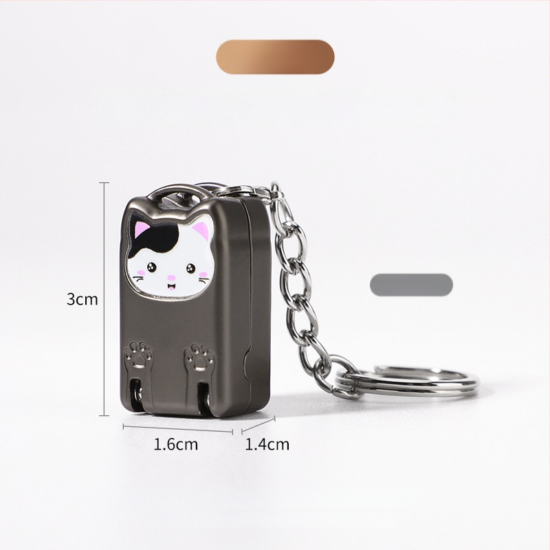 Мини сгъваем нокторезач от неръждаема стомана, портативен