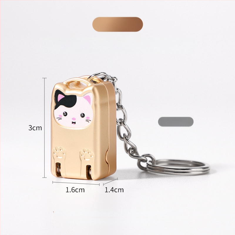 Мини сгъваем нокторезач от неръждаема стомана, портативен