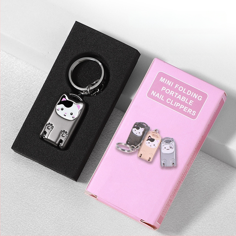 Мини сгъваем нокторезач от неръждаема стомана, портативен