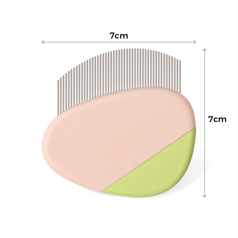 Linchen Pieptene de îngrijire pentru animale – pentru pete de lacrimi sub bărbie, potrivit pentru pisici și câini; Material: Altul