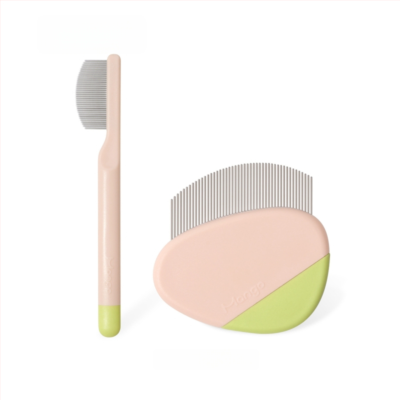 Linchen Pieptene de îngrijire pentru animale – pentru pete de lacrimi sub bărbie, potrivit pentru pisici și câini; Material: Altul