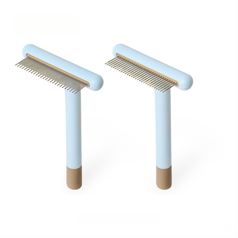 Linchen Pieptene de îngrijire pentru animale – pentru pete de lacrimi sub bărbie, potrivit pentru pisici și câini; Material: Altul