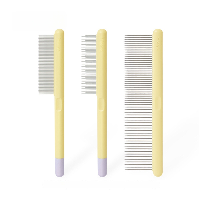 Linchen Pieptene de îngrijire pentru animale – pentru pete de lacrimi sub bărbie, potrivit pentru pisici și câini; Material: Altul