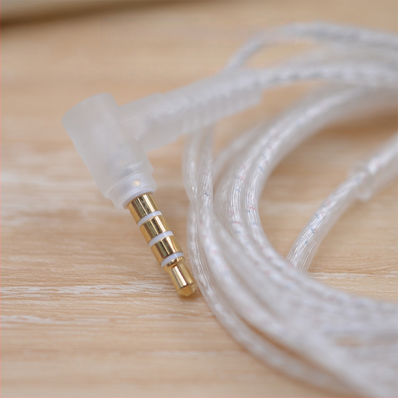 Srebreno obloženi bakreni kabel za slušalice s dvostrukim paralelnim vodovima, zamjena za KZ ZS10Pro, QDC, TRN.CCA i druge kompatibilne zvučne kartice