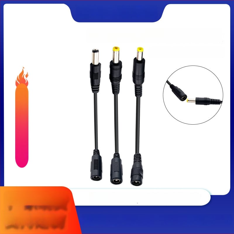 DC5521 barošanas pagarināšanas kabelis – apgaismojumam, video novērošanai un set-top box