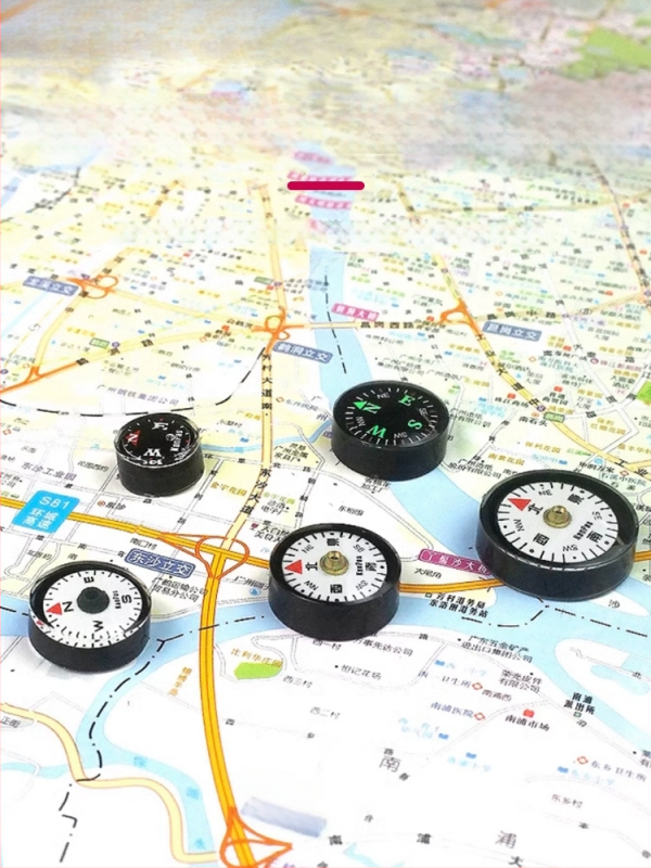 Busolă mică, portabilă, ușoară, piese DIY, accesorii pentru geantă