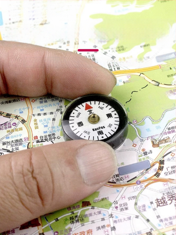 Busolă mică, portabilă, ușoară, piese DIY, accesorii pentru geantă