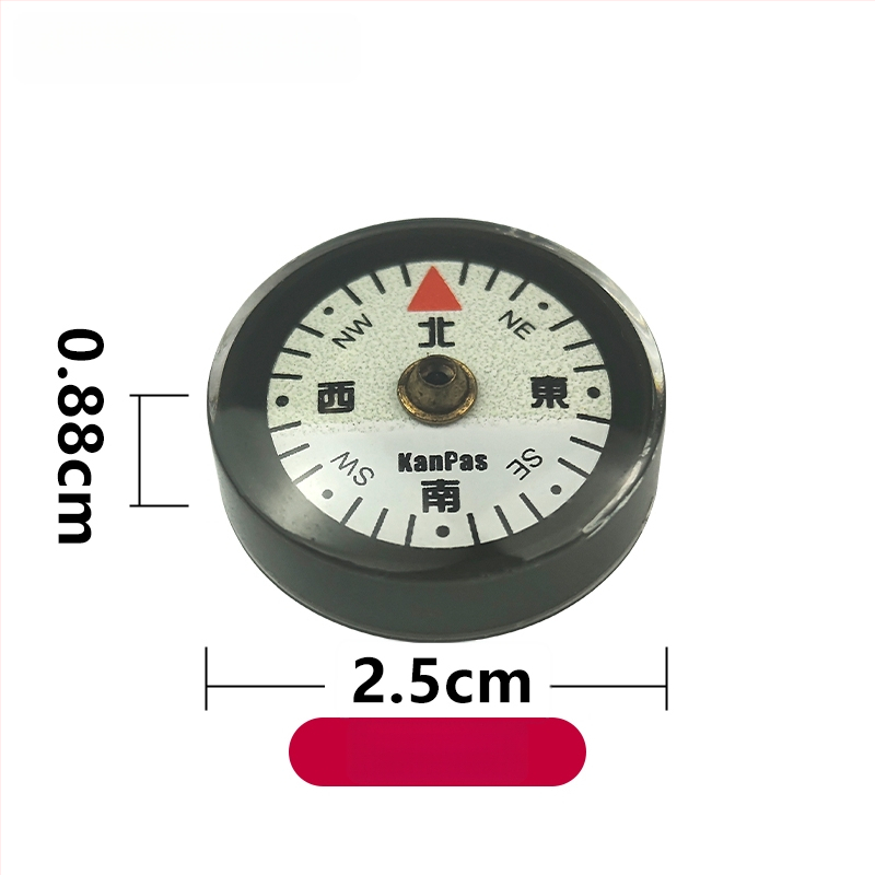 Busolă mică, portabilă, ușoară, piese DIY, accesorii pentru geantă