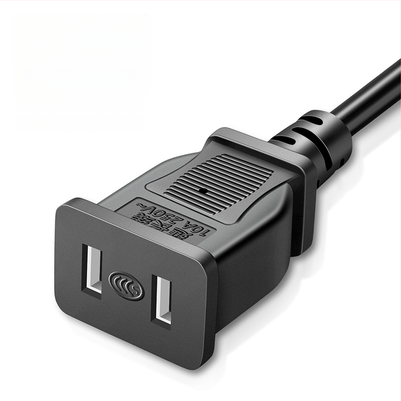 Dviejų kištukų maitinimo ilginamasis laidas namų naudojimui, 10A, 220–250V, PVC korpusas, variniai laidai, 1500W