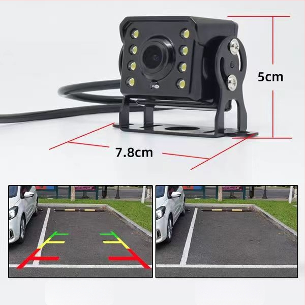 Cameră HD pentru mers înapoi pentru camioane, combine agricole și autobuze, universal 12-24V, 720p, unghi de vizualizare 140°, model A1, greutate 120 g