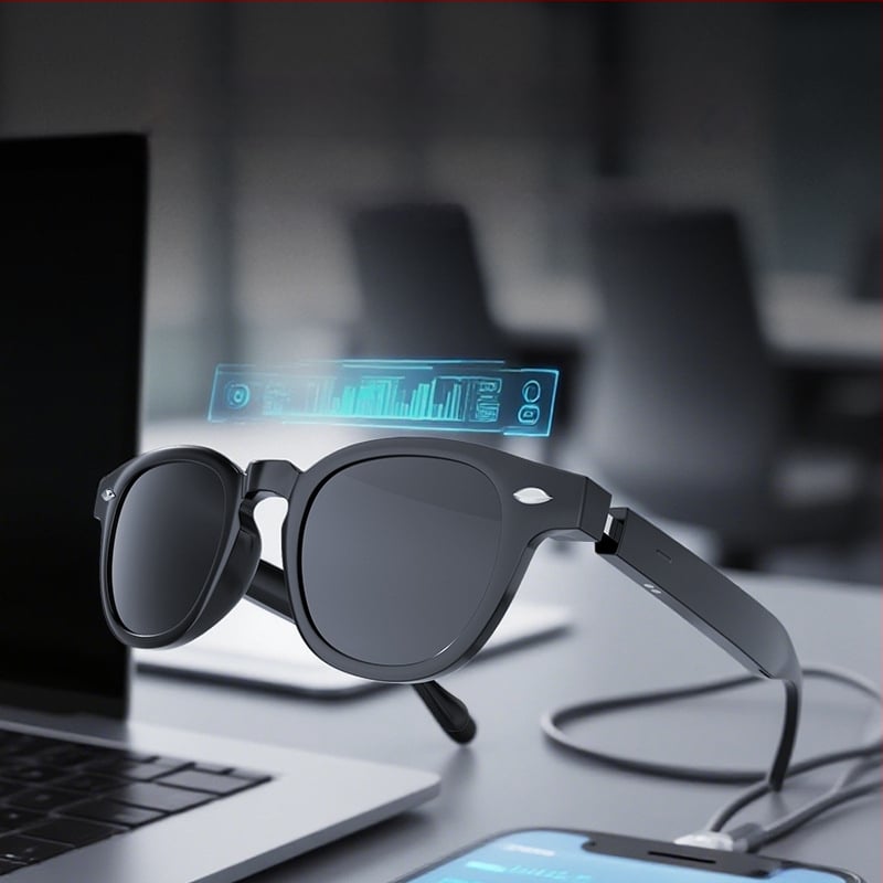 Ochelari inteligenți H06 cu traducere, muzică și apeluri; control prin atingere; material PC+ABS