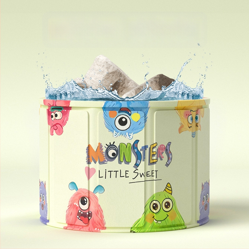 Сгъваема вана за бебета, PVC материал, за деца, с контрол на температурата и функция за мехури